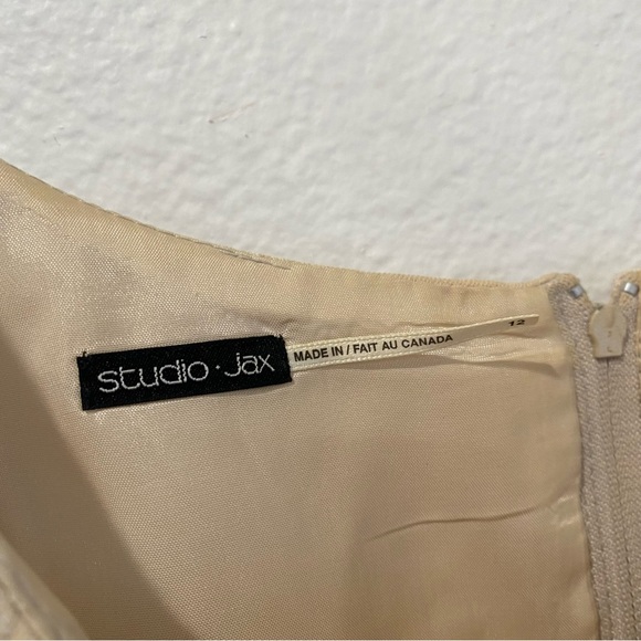 Studio Jax Cream Floral Crop Shirt sz 12 - Picture 4 of 6